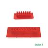 S/M-Type Wood Grain Tool Set: Sheet & Rubber Tools for Imitation Wall Art - Models MS3, MS6, MS21