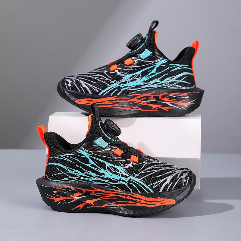 Kids' Lightweight Double Mesh Breathable Sneakers - Spring/Autumn 2025 Non-slip Soft Sole Running Shoes