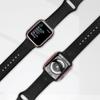 2in1 Case + Tempered Glass for Apple Watch 4/5/6/SE 40mm, Black / Gold