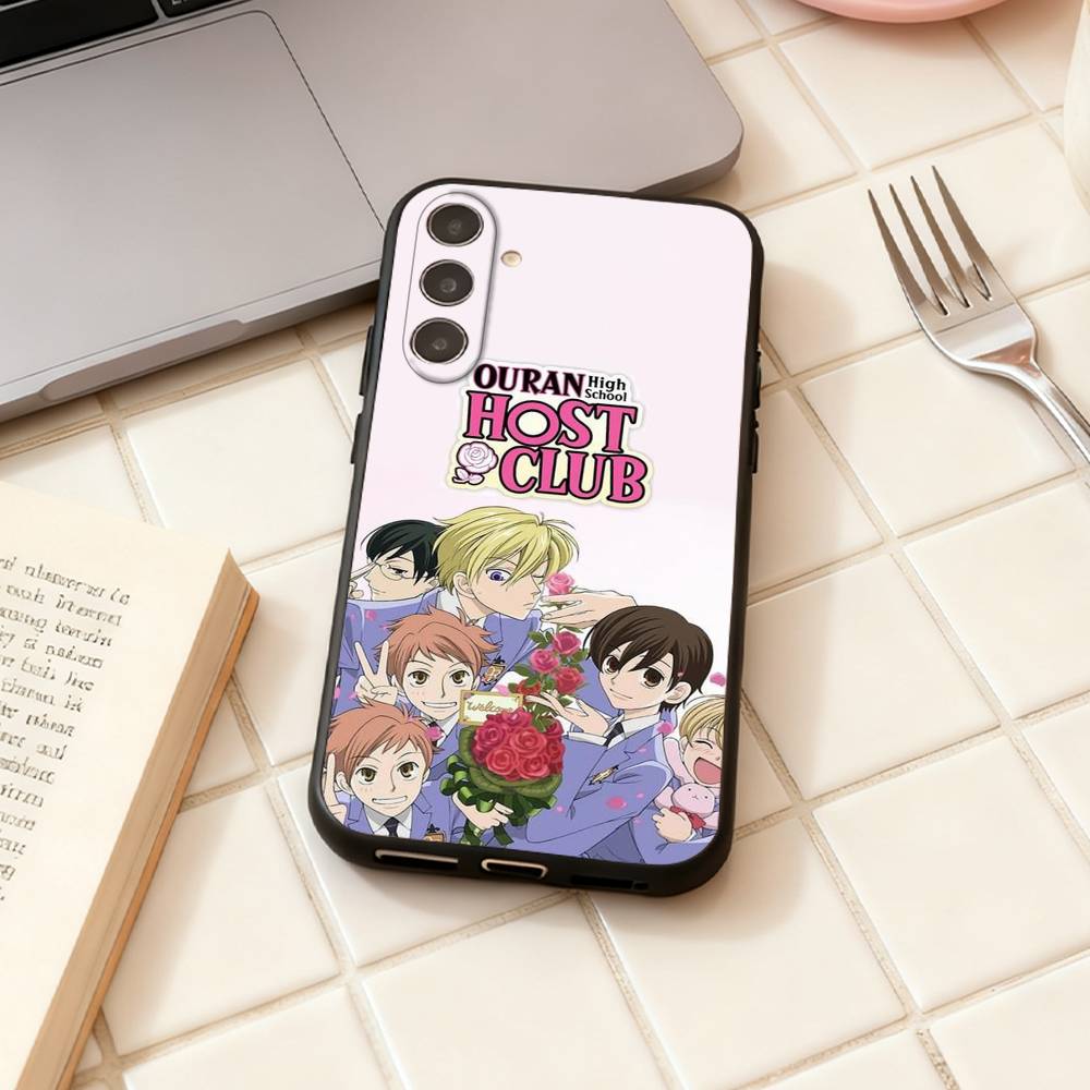 O-Ouran High School Anime Host C-Club Handyhülle Für Samsung Galaxy A73,A72,A71,A70,A53,A52,A51,Andere Weiche Schwarze Hülle