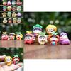 16pcs Crayon Shin Chan Fruit Shape Design Model Ornament Set For Kids And Teens