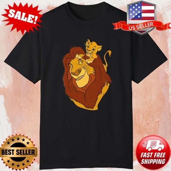 The Lion King Simba and Mufasa Father and Son Graphic T Shirt L