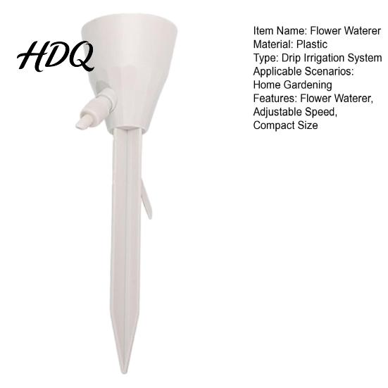 Garden Bed Drip System Flower Waterer Adjustable Self Watering Stakes Hands-Free Easy Install Plant Irrigator Solution for Indoor Outdoor Plants