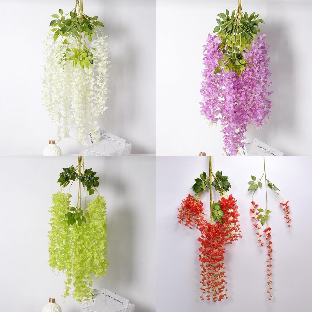 Lila Blauregen Künstliche Blumen Girlande für Hochzeitsdekoration und Fotokulisse