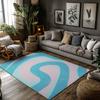 Boho Teppich Waschbar Innen Außen Teppich Moderner Abstrakter Bereichsteppich Heimdekoration Wohnzimmer Schlafzimmer Bodenmatte Rutschfest Stilvolles Design