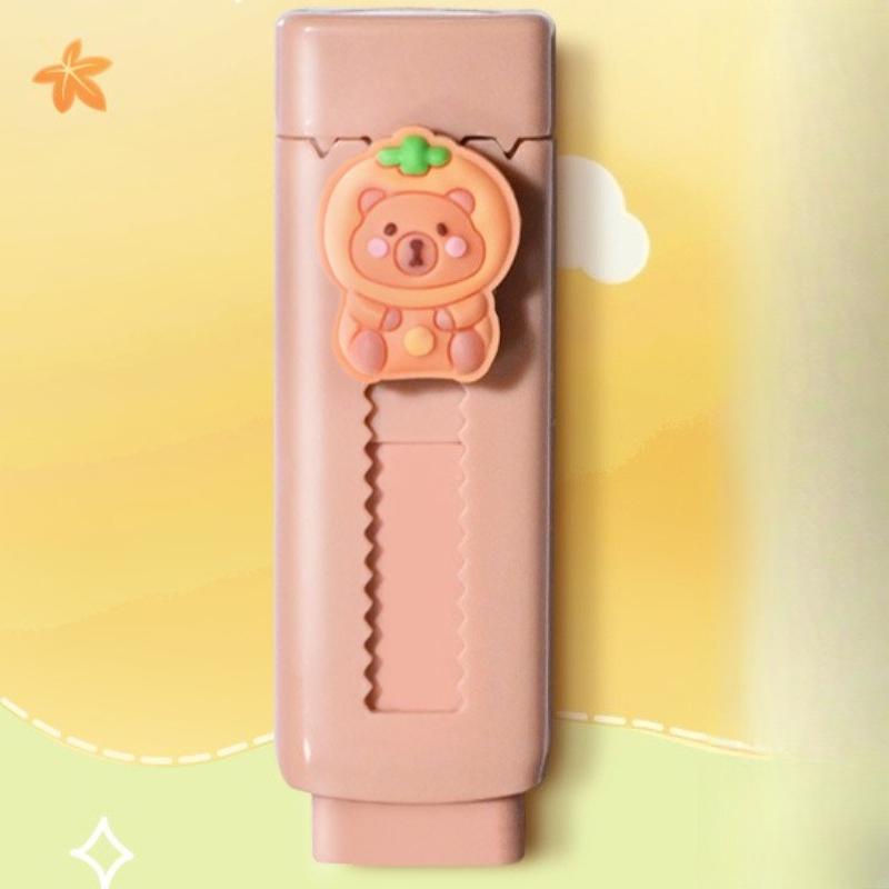 Niedlicher Cartoon-Radiergummi mit süßem Haustier, Push-Pull-Radiergummi für Grundschüler, Preis für Lernschreibwaren, hinterlässt keine Spuren, kein Scherben-Radiergummi