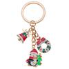 Santa Claus & Candy Christmas Tree Keychain Pendant - Cute Holiday Gift