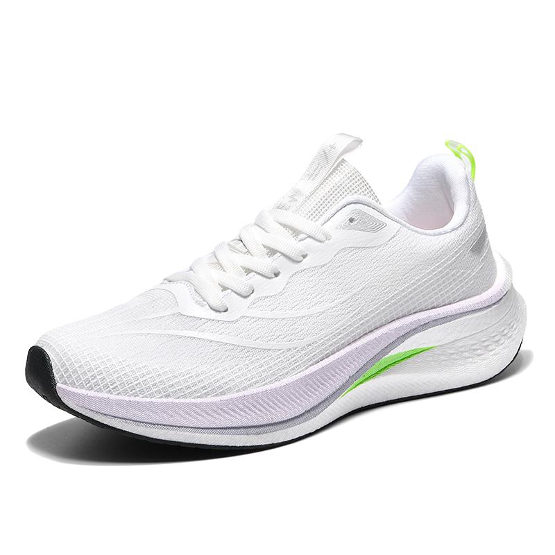 

Men women casual sneakers four season breathable soft-sole outdoor speed running shoes fashion couples light racing sports shoes 45