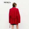 MO&Co. Women's Wool Mohair Blend Cardigan with Chinese Frog Buttons