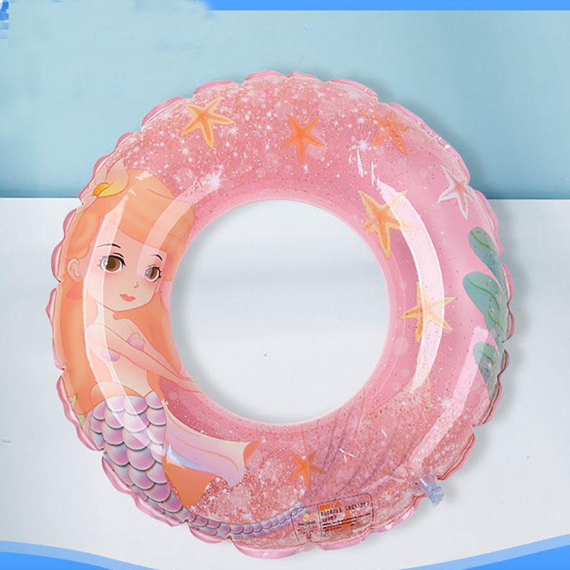 

Кольцо для плавания, детское оборудование для плавания, милое прозрачное кольцо для плавания с героями мультфильмов, подходит для детей 50#