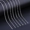 Buyee 925 Sterling Silver Loose Chain Snake Box Chain Necklace Fit for Women Pendant Jewelry Accessories Clavicle Chain 18 Inch