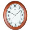 Sweeping Seconds Movement Basswood Wall Clock Unisex White QXA389B