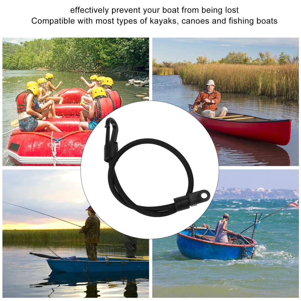 Surfboard Kayak Anti Miss Rope TPU Elastic Rope with Hook Cruise Ship Accessories