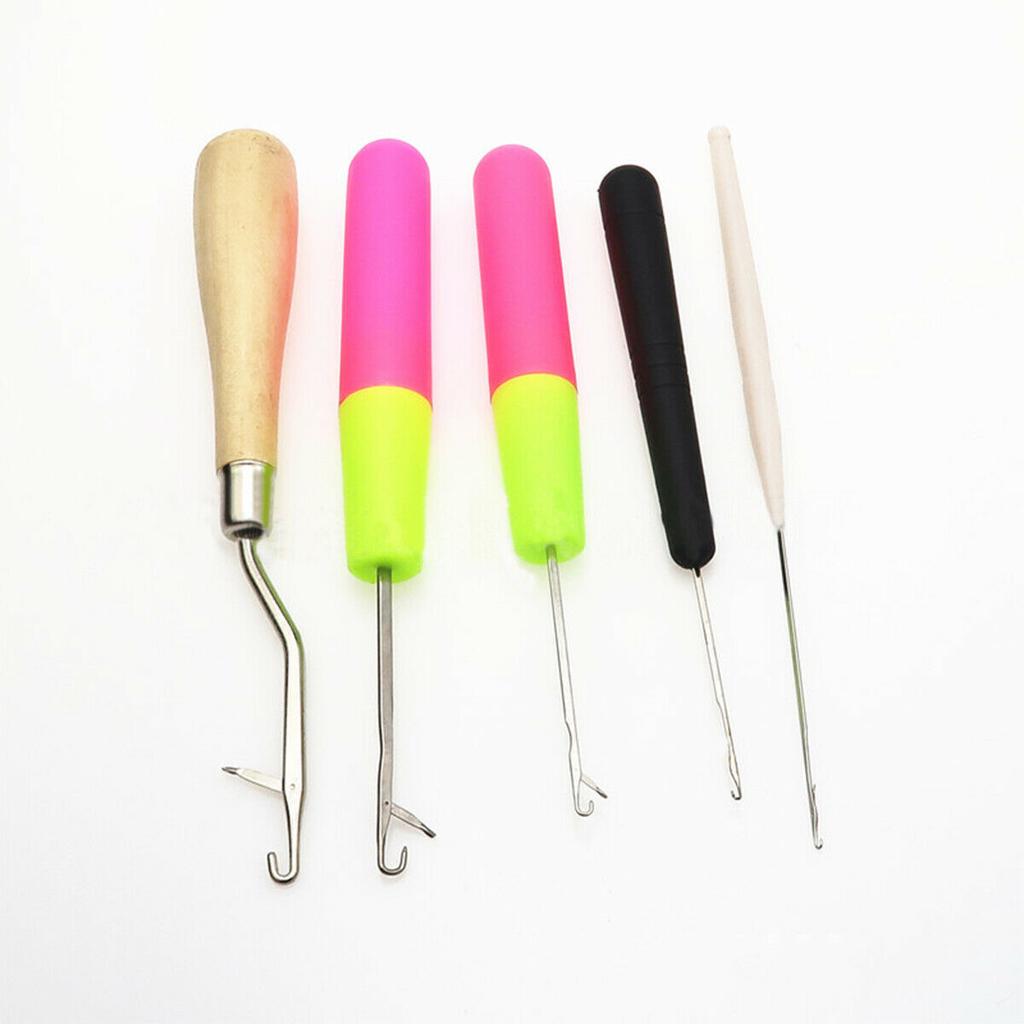 5 H?kelnadel Braiding Latch Hook Knitting Sewing Needles Dread Lock Tool GE