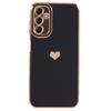 For Samsung Galaxy A13 5G Protective Case 6D Electroplating Love Heart TPU Phone Cover