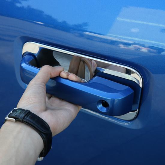 Chrome Exterior Door Handle Bowl Trim Cover Decor for Ford F150 2015- 4Door