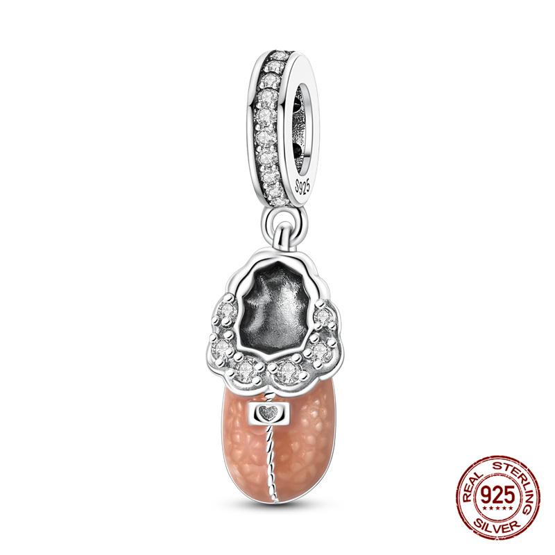 Original Charm Copper Three Colors Of Camellia Perfume Charm Beads Fit 3Mm Original Bracelet For Women Diy Fine Jewelry Gift