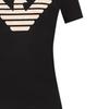 Emporio Armani Round Neck Pullover Straight Fit Short Sleeve T-Shirt Women T-Shirts Black 3R2T7N2J-07Z1-0999