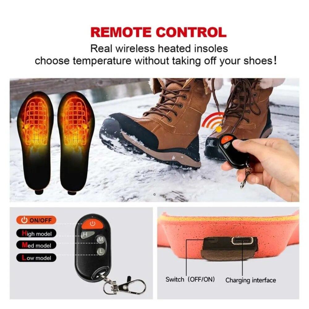 Elektrilised soojendusega sisetallad 2000 mAh Lõikatavad kolmekäigulised reguleeritava temperatuuriga jalasoojendajad talvel õues soojendusega sisetallad