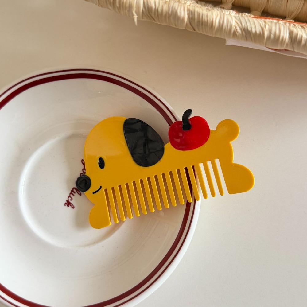 

Fruit Animal Acetate Comb Puppy Hairdressing Combs Portable Cartoon Makeup Comb Student Style 12