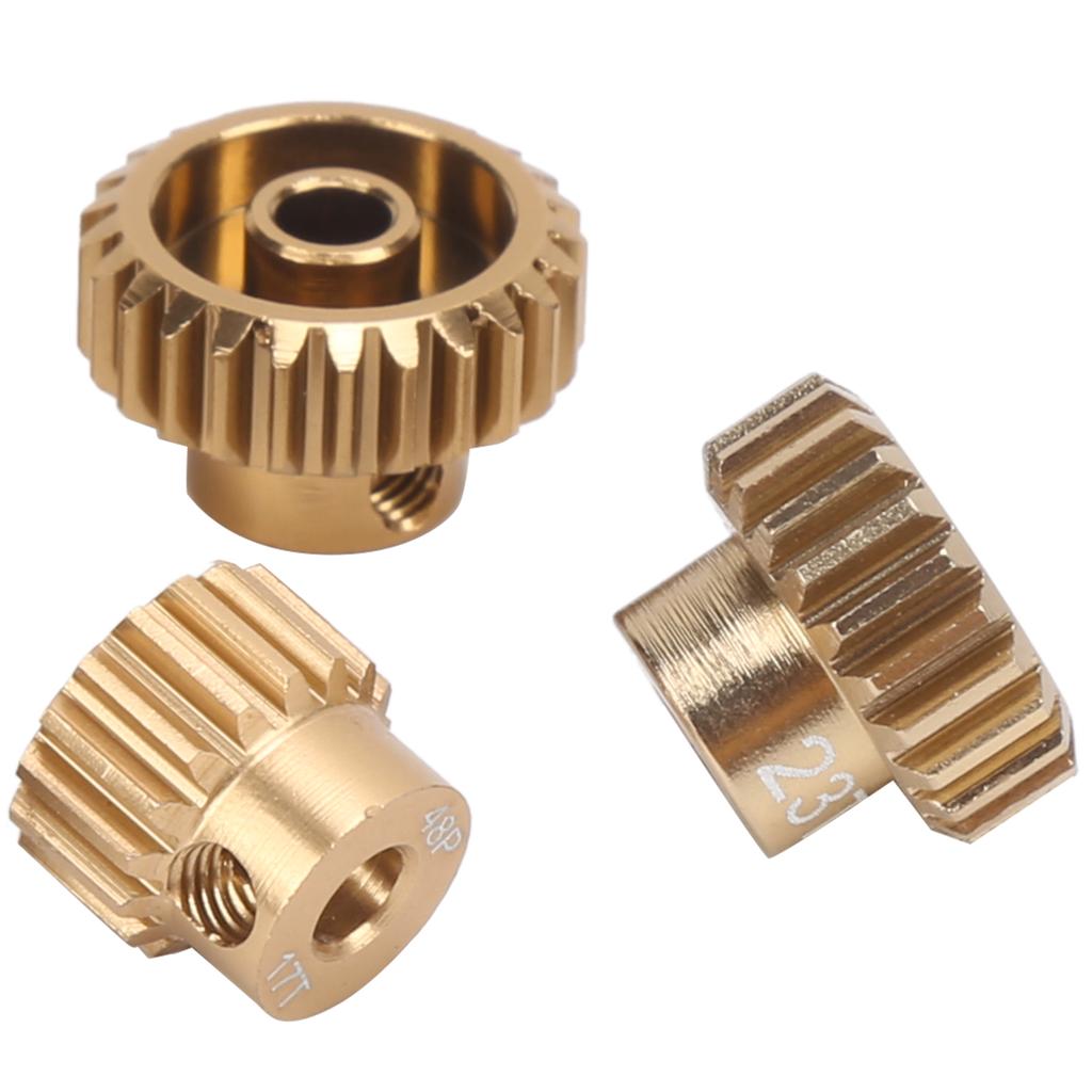 5PCS 7075 Aluminum Alloy 48P Pinion Gear Set Motor Gears Kit for 1/10 RC Car (17T?25T)