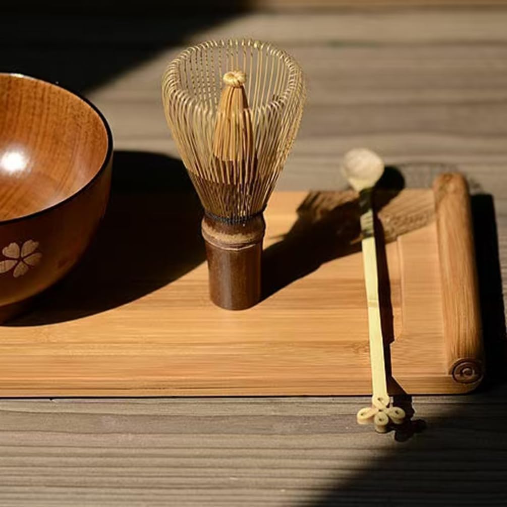 Yamamoto Bamboo Crafts (YAMAMOTOTAKIZAYIKUYA) Made In Japan Mini Tea Whisk (Chasen) Black Bamboo for Outdoor Tea Ceremony