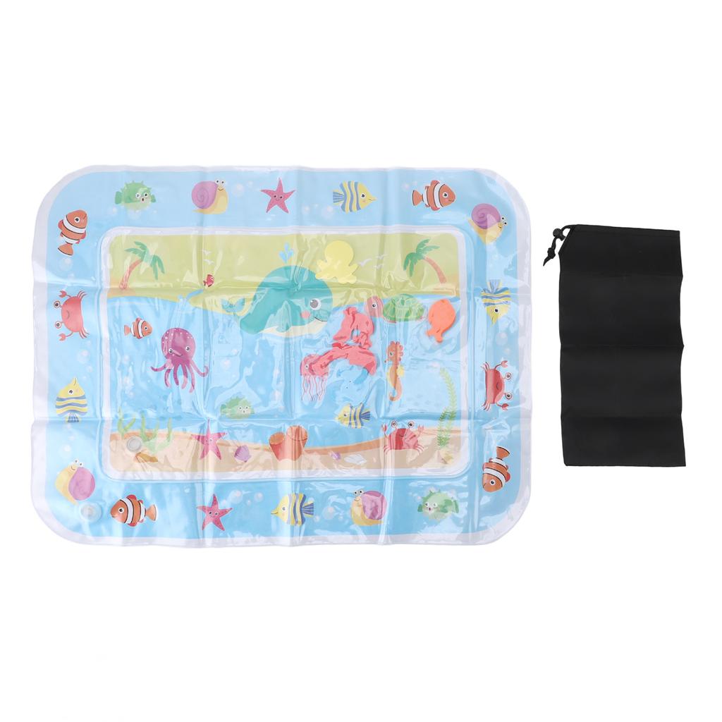 2 Pcs Baby Water Play Mat Rich Colorful Pattern Tummy Time Water Cushion Infant Early Development Ac