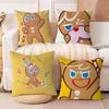 Anime Cookie Run K-Kingdom Cushion Cover Pillow Cover Decor Pillowcase Printed Cushion Case For Couch