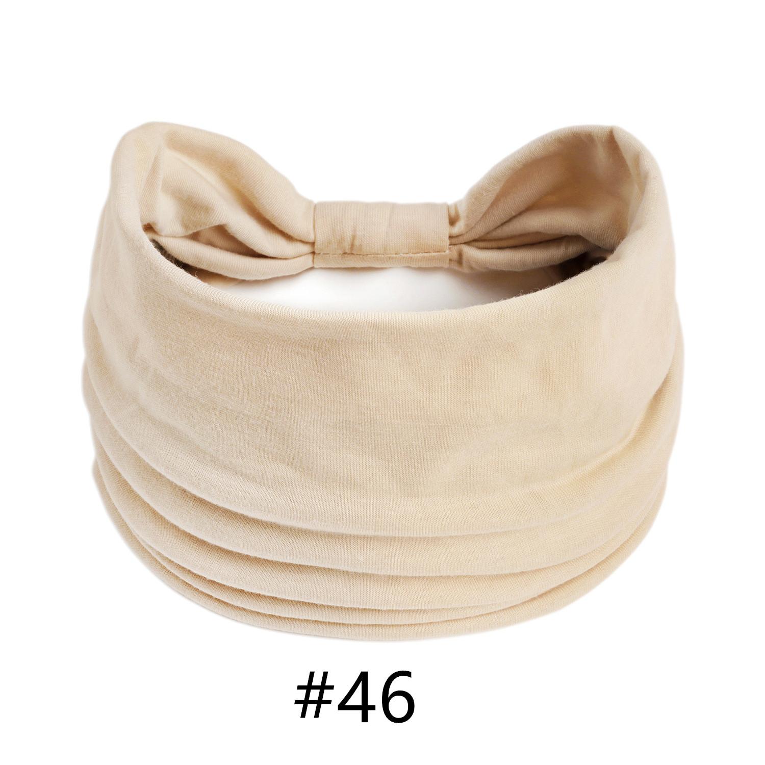 

Тюрбан для голови Одноколірні вузли Широкі пов язки для жінок М які бавовняні спортивні еластичні гумки для волосся Аксесуари Бандана для йоги Бандаж