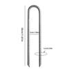 12 Inch U Shaped Tent Pegs Metal Heavy Duty Thick Garden Stakes Galvanised Steel Fits Football Goal Post Trampolines Accessories