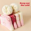 5Pairs Kids Winter Thermal Socks Soft Polyester Thickened Warm Non-Slip for Girls Sweet Love Design 1-16 Years Boutique