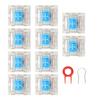 10Pcs Keyboard Switches Blue Switch Exquisite Structure for Replacement DIY Mechanical