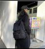 Korean-Style Harajuku Backpack for Girls and College Students - Large Capacity, Dark Design, All-Match