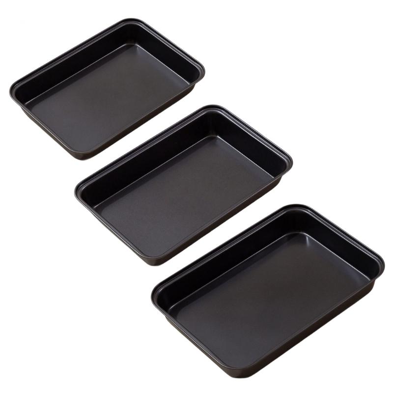 Nonstick Carbon Steel Roasting Tray Large Capacity Deep Cooking Pan Sheet for Baking Cakes Breads Even Heat Distribution