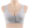 2024 Front Buckle Cotton Bras for Middle-Aged and Elderly Mothers - No Underwire, Vest Style, Supportive Fit
