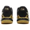 New LiNing Cloud Thunder Lightweight Rebound Low Top Badminton Shoes Unisex White Black Gold AYZU017-4