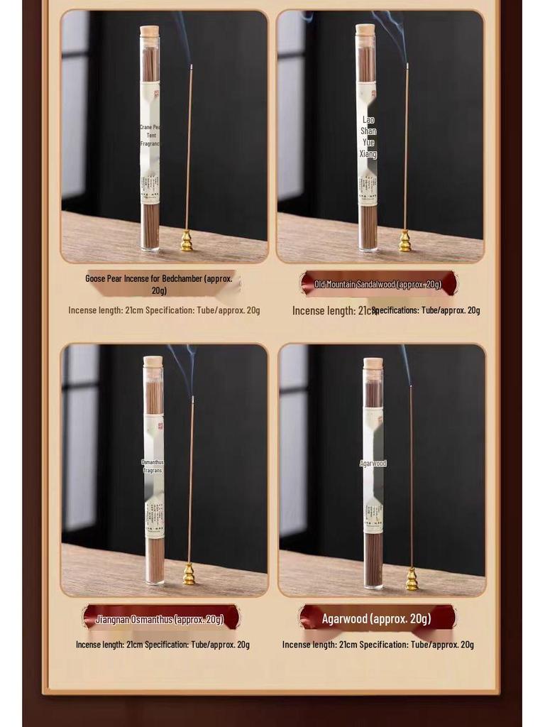 Pure Pine Cone Scented Incense: Natural Goose Pear, Woody Aroma, Sleep Aid, Long-lasting Burner Censer