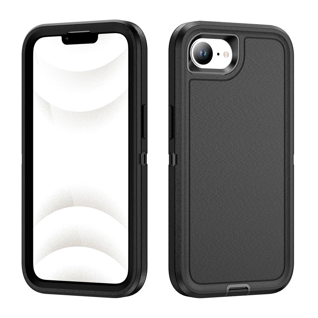 For iPhone 16e Case PC+Silicone+EVA 3 in 1 Shockproof Phone Cover