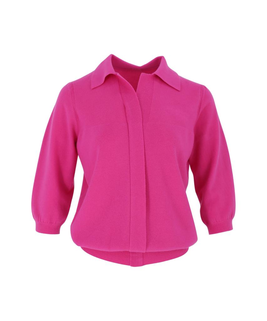 Baseukala V Open Collar Neck Capri Knitwear (5Colors)