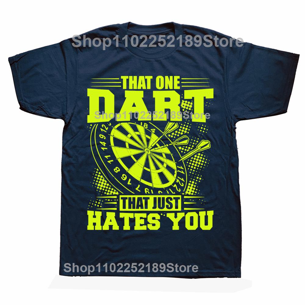 Lustiger Dartspieler Dartspieler Der Eine Darts T-Shirts Grafik Baumwolle Streetwear Kurzarm Geburtstagsgeschenke Sommerstil T-Shirt Männer