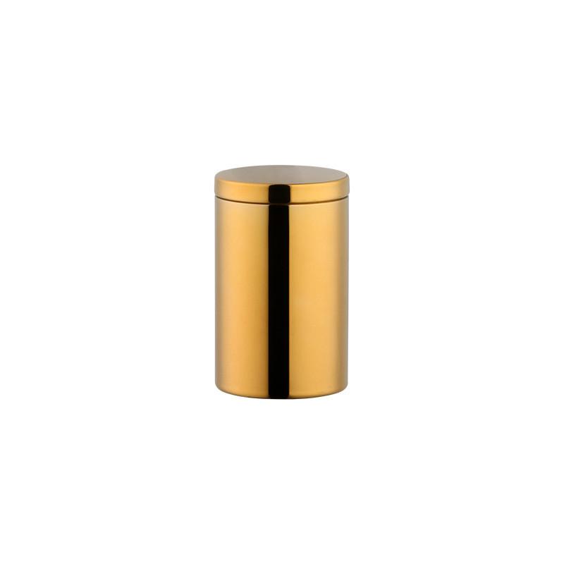 Modern Minimalist Stainless Steel Tea Canister With Sealed Lid For Storage And Preservation
