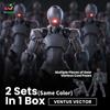 Sheik Mainland 1/144 Assault Stranger 3MIN-A Series Buildable Sci-fi Soldier Model Kit 2pcs/set Action Figure for Collection