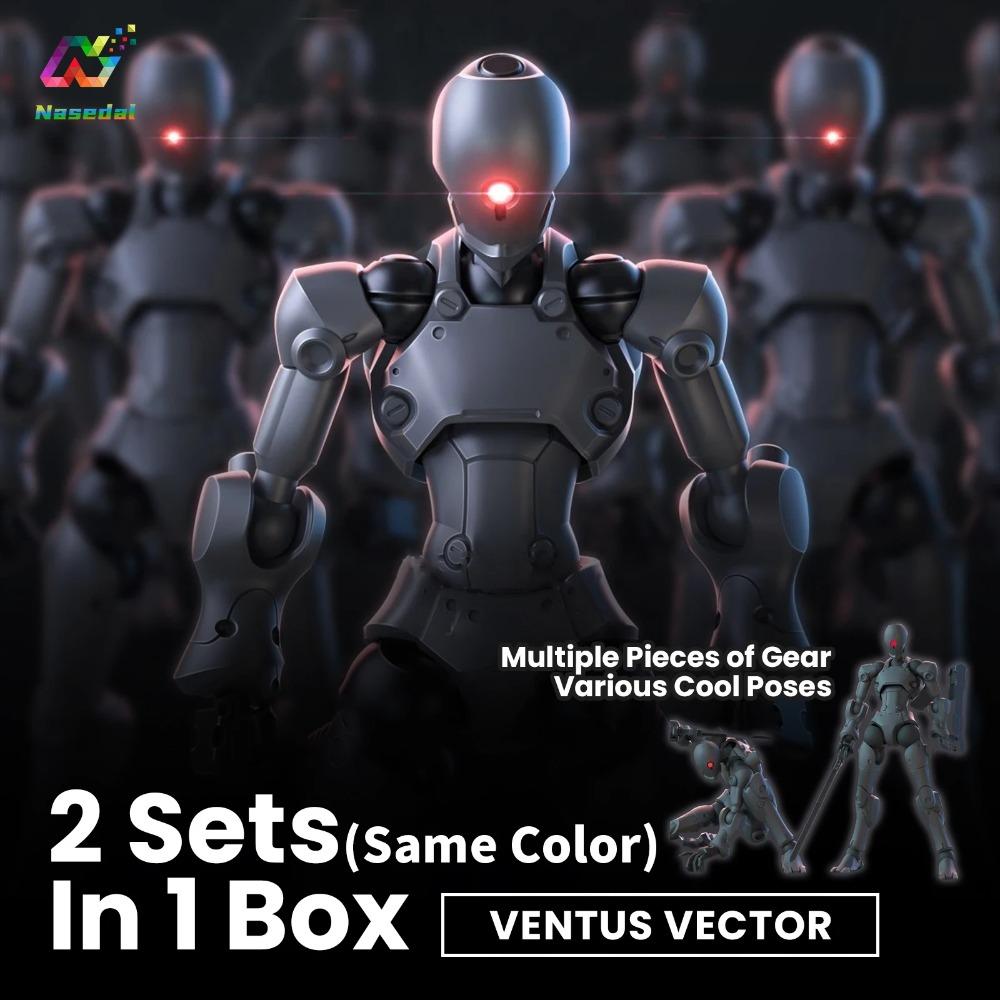 Sheik Mainland 1/144 Assault Stranger 3MIN-A Series Buildable Sci-fi Soldier Model Kit 2pcs/set Action Figure for Collection