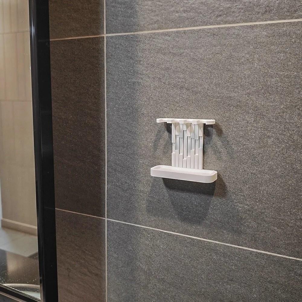 Plastic Toothbrush Head Holder 3D Printed Bathroom Storage Rack Keeps Heads Dry