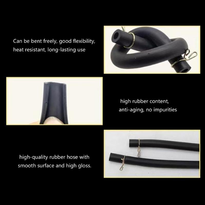 Premium PVC Motorcycle Fuel Tube 100cm Flexible Design Weatherproof Hose for Multiple Bikes Flexible Hose