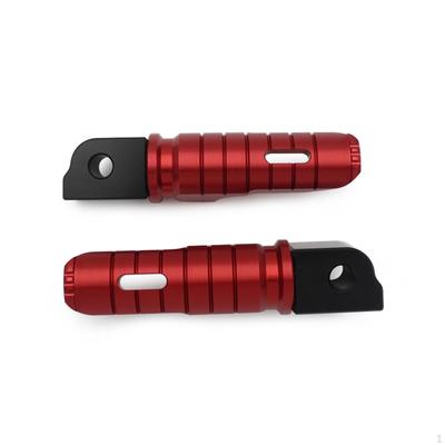 1 Pair of Motorcycle Rear Footrests Anti Slip Easy To Install Replaces Sturdy Motorbike Rest Pedals