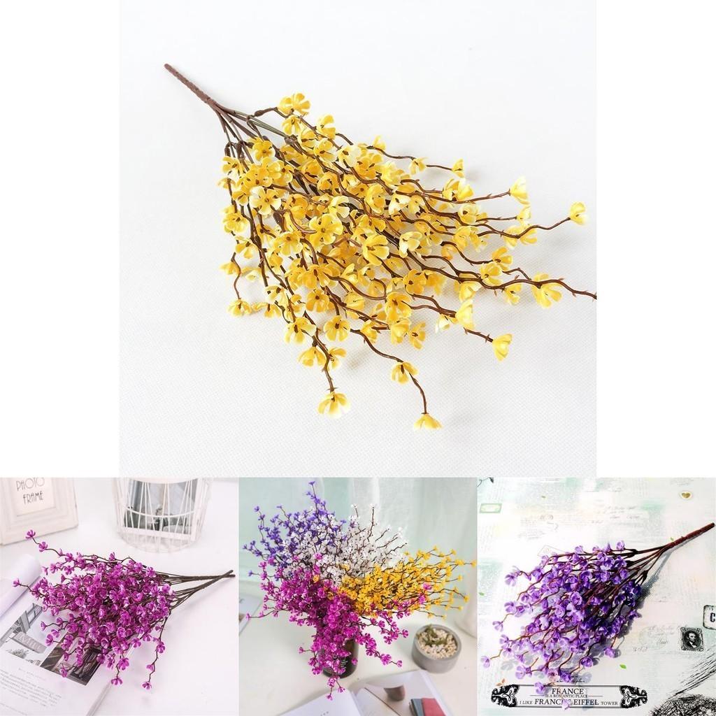 High-quality Fake Plum Blossom Bouquet For Stunning Wedding Party Decorations