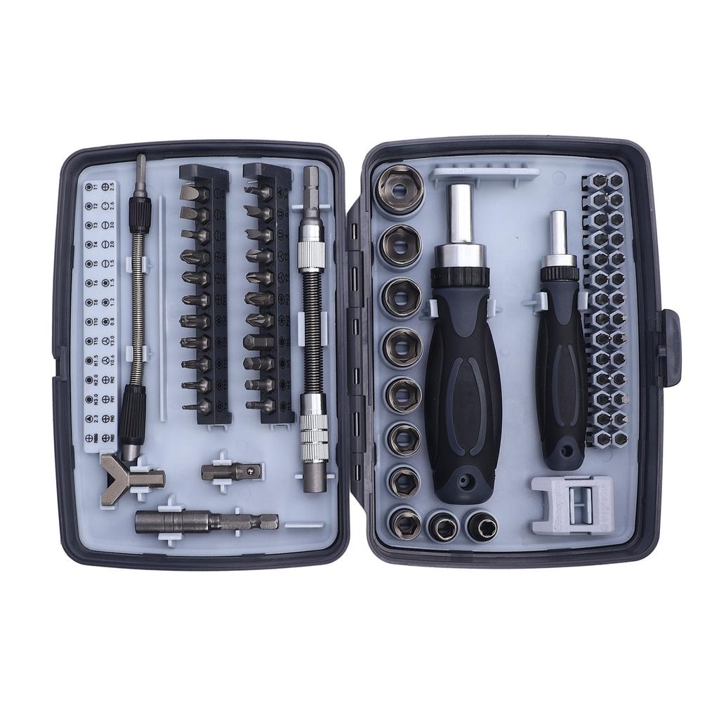 68 In 1 Ratchet Screwdriver Set Multi Functional Sockets and Screwdriver Bits Set for Bike Car