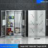 Yuanzu 1.4m 304 Stainless Steel School Utility Cabinet