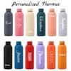 Custom Logo Thermos Large Vacuum Flask Stainless Steel Portable Thermos Bottle Outdoor Sports Water Bottle Travel Mug 500/750ml